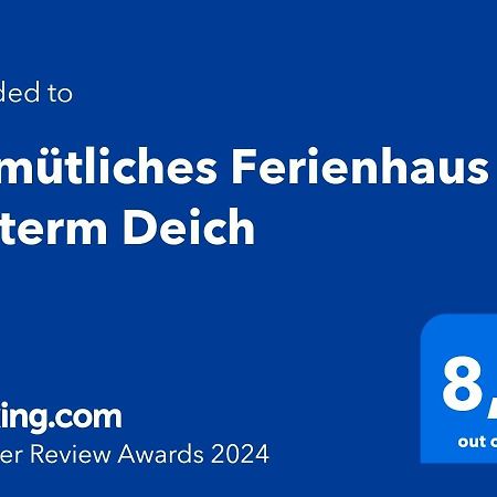 Gemuetliches Ferienhaus Hinterm Deich Нордщранд Екстериор снимка